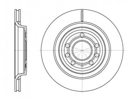 Диск тормозной Fiat Croma, Opel Vectra REMSA 6686.10