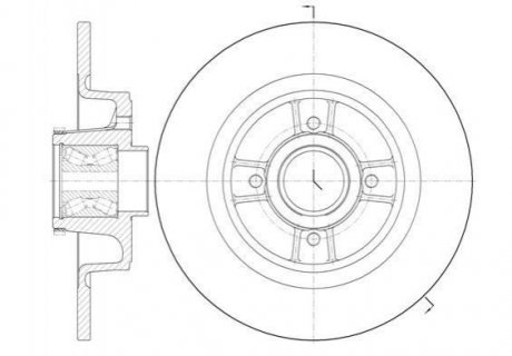 Купить Диск тормозной Renault Megane, Scenic REMSA 6698.20 (фото1) подбор по VIN коду, цена 3564 грн.