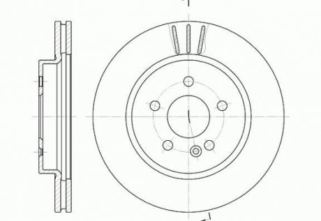 Диск тормозной Mercedes M-Class REMSA 6782.10