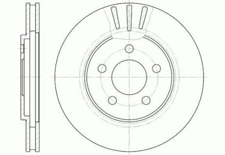 CHRYSLER диск гальмівний STRATUS (JA) 2.0 LE 95-01 REMSA 6947.10