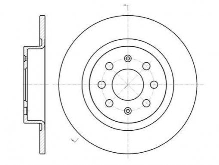 Диск тормозной Fiat Punto, Grande Punto, Opel Corsa REMSA 6983.00