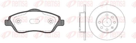 Купить OPEL К-кт тормозов. колодки + диски Corsa C 1,0-1,8 00- Opel Corsa REMSA 8774.05 (фото1) подбор по VIN коду, цена 2319 грн.