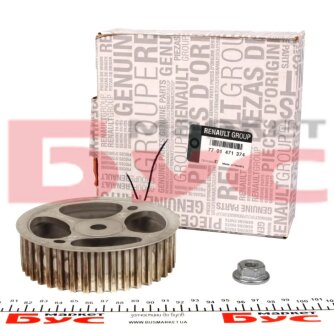 Шестерня распредвала (с гайкой)1,6 16V Megane II, Duster RENAULT 7701471374