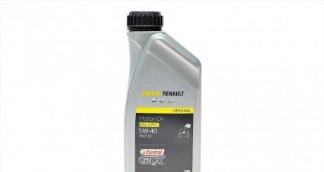 Масло 5W40 Castrol GTX RN (1L) (RN 0710) RENAULT 7711658110