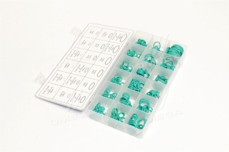 Набір кілець ущільнювачів зелені (маслостійкі) 270 шт. (діам. 5,29-17,04 мм) RIDER rd11270zk