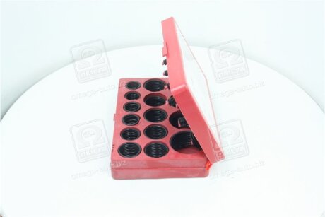 Набір кілець ущільнювальних чорні 382 шт. (діам. 2,8-47,7 мм)) RIDER rd11382zk