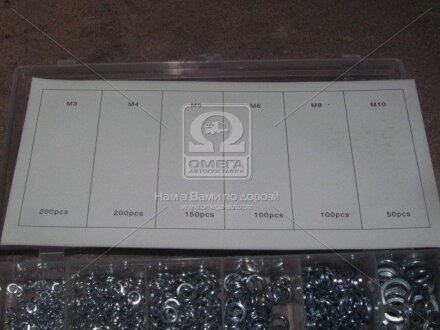 Набор шайб (гровера) 800шт. (М3-М10) RIDER rd11800zk