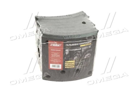 Накладка гальм. (компл. на вісь) із заклеп. 410x183 2-й рем. MAN F2000, F90, TGA, MB ACTROS RIDER rd 19495rem2