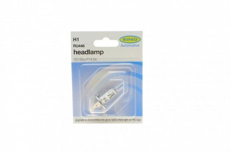 Купить Автомобильная лампа H1 12V 55W P14.5s Standard (blister/1шт) Mercedes W202, Peugeot 605, Renault Megane, Lexus LX, Mercedes S202, Alfa Romeo Brera, Citroen Xsara, Lancia Musa, Opel Movano, Peugeot Boxer, Fiat Scudo Ring ru448 (фото1) подбор по VIN коду, цена 63 грн.