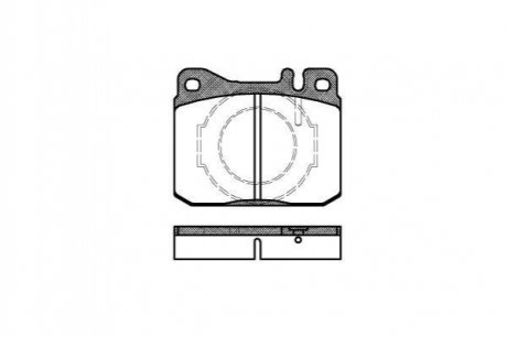 Купить Тормозные колодки дисковые Mercedes W116, W126, C126, Volkswagen LT ROADHOUSE 2010.40 (фото1) подбор по VIN коду, цена 701 грн.