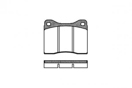 ГАЛЬМІВНІ КОЛОДКИ ДИСКОВІ BMW E12, E28, Alfa Romeo 75 ROADHOUSE 2011.00