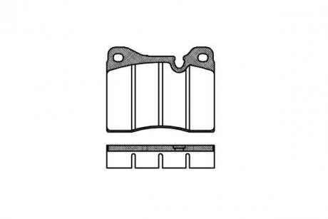 Тормозные колодки дисковые BMW E12, E28, Alfa Romeo 75 ROADHOUSE 2011.20