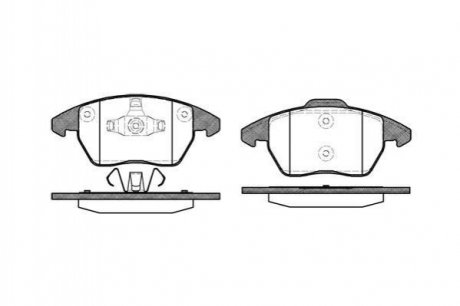 Тормозные колодки дисковые Audi A1, Volkswagen Polo, Seat Ibiza ROADHOUSE 21030.10