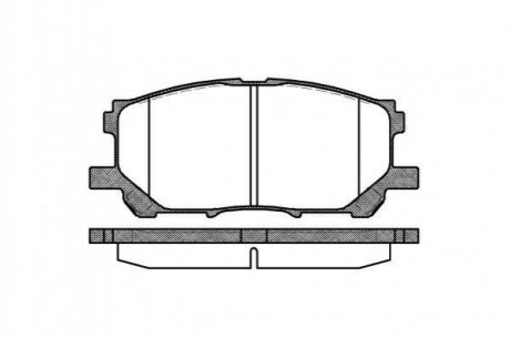 Купити Гальмівні колодки дискові Lexus RX, GS ROADHOUSE 21039.00 (фото1) підбір по VIN коду, ціна 1054 грн.