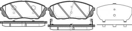 Купить Тормозные колодки дисковые KIA Sorento ROADHOUSE 21041.12 (фото1) подбор по VIN коду, цена 1393 грн.