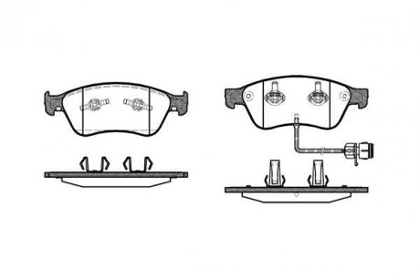 Тормозные колодки дисковые Audi A8 ROADHOUSE 21056.12