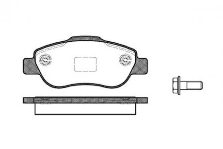 ГАЛЬМІВНІ КОЛОДКИ ДИСКОВІ Fiat Panda ROADHOUSE 21100.00