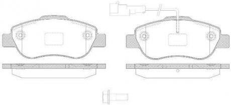 Купить Тормозные колодки дисковые Fiat Panda ROADHOUSE 21100.21 (фото1) подбор по VIN коду, цена 1120 грн.