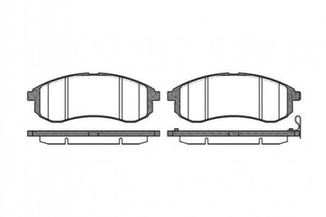 Тормозные колодки дисковые Mitsubishi L200, Ford Fiesta ROADHOUSE 21129.01