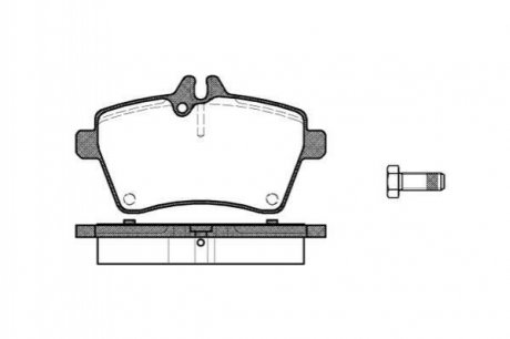 Купить Тормозные колодки дисковые Mercedes W169, W245 ROADHOUSE 21144.00 (фото1) подбор по VIN коду, цена 1129 грн.