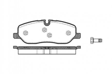 Тормозные колодки дисковые Land Rover Discovery, Range Rover ROADHOUSE 21158.00