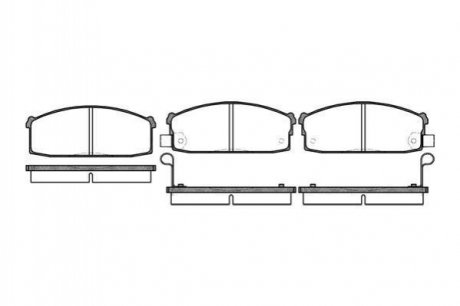 Купити Гальмівні колодки дискові Nissan Sunny, Bluebird ROADHOUSE 2117.02 (фото1) підбір по VIN коду, ціна 817 грн.