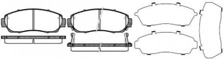 Купить Тормозные колодки дисковые Honda CR-V ROADHOUSE 21171.12 (фото1) подбор по VIN коду, цена 1571 грн.