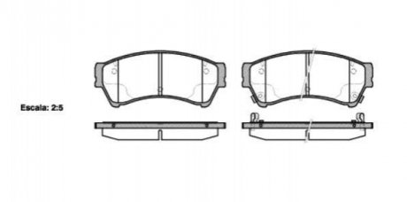 Гальмівні колодки дискові Mazda 6 ROADHOUSE 21196.02