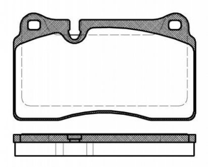 Купити Гальмівні колодки дискові Volkswagen Touareg, Audi A3, TT, Seat Leon ROADHOUSE 21200.30 (фото1) підбір по VIN коду, ціна 1245 грн.