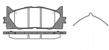 Купити Гальмівні колодки дискові Toyota Rav-4, Camry, Lexus ES ROADHOUSE 21233.00 (фото1) підбір по VIN коду, ціна 1120 грн.