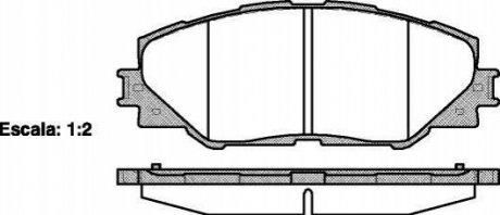 Гальмівні колодки дискові Toyota Prius, Rav-4, Auris ROADHOUSE 21234.00