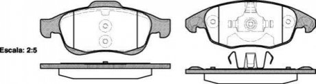 Купити Гальмівні колодки дискові Citroen C4, Peugeot 5008, Citroen DS4, Berlingo, Peugeot Partner, Citroen DS5 ROADHOUSE 21248.00 (фото1) підбір по VIN коду, ціна 1298 грн.