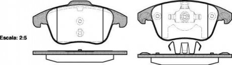 Купити Гальмівні колодки дискові Citroen C4, DS4, DS5, Peugeot 5008, 3008 ROADHOUSE 21249.00 (фото1) підбір по VIN коду, ціна 1401 грн.