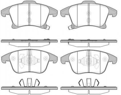 Купить Тормозные колодки дисковые Ford Mondeo, S-Max, Galaxy ROADHOUSE 21249.22 (фото1) подбор по VIN коду, цена 1404 грн.