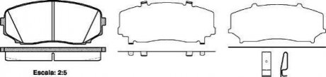 Купити Гальмівні колодки дискові Mazda CX-7, CX-9 ROADHOUSE 21267.02 (фото1) підбір по VIN коду, ціна 1519 грн.