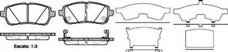 Купити Гальмівні колодки дискові Suzuki Swift, Ford Fiesta, Daihatsu Sirion, Mazda 2 ROADHOUSE 21281.02 (фото1) підбір по VIN коду, ціна 1235 грн.