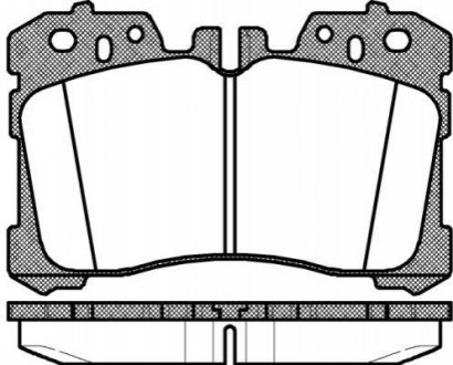 Тормозные колодки дисковые Lexus LS ROADHOUSE 21320.00