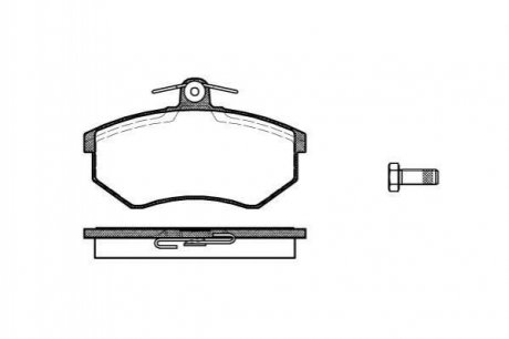 Купити Гальмівні колодки дискові Audi 80, Volkswagen Golf, Jetta, Passat, Scirocco, Corrado ROADHOUSE 2134.10 (фото1) підбір по VIN коду, ціна 746 грн.