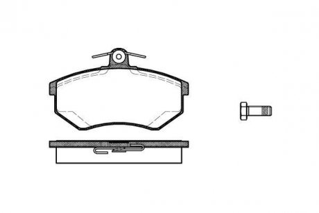 Купить Тормозные колодки дисковые Audi 80, A4, Volkswagen Passat ROADHOUSE 2134.20 (фото1) подбор по VIN коду, цена 1160 грн.