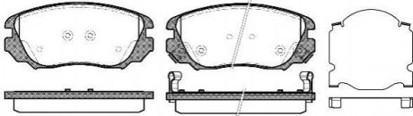 Купить Тормозные колодки дисковые SAAB 9-5, Opel Insignia, Chevrolet Malibu ROADHOUSE 21385.02 (фото1) подбор по VIN коду, цена 1114 грн.