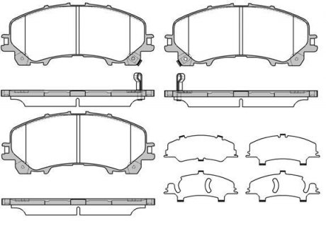 Купити Гальмівні колодки дискові Infiniti Q, Nissan X-Trail ROADHOUSE 21407.12 (фото1) підбір по VIN коду, ціна 1862 грн.