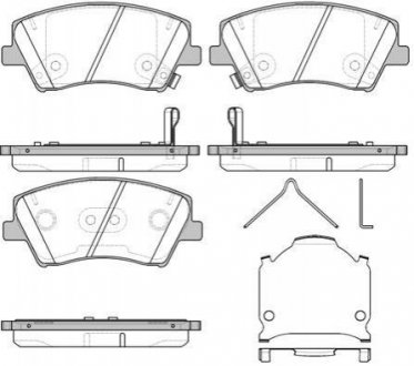 Гальмівні колодки дискові Hyundai Elantra ROADHOUSE 21412.04