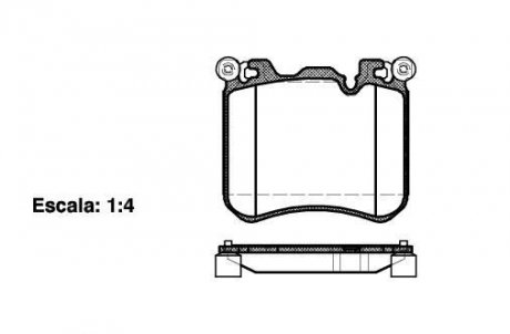 Тормозные колодки дисковые BMW X5, X6 ROADHOUSE 21413.00