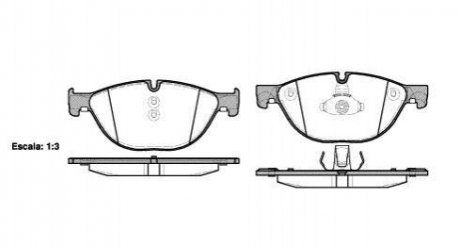 Гальмівні колодки дискові BMW F13, F10, F01, F04, F11, F12, F07, F06 ROADHOUSE 21414.00