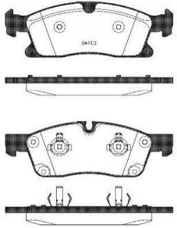 Купить Тормозные колодки дисковые Volkswagen Passat, Mercedes M-Class, GL-Class, GLE-Class, GLS-Class ROADHOUSE 21430.10 (фото1) подбор по VIN коду, цена 1766 грн.