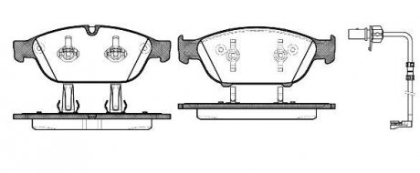 Тормозные колодки дисковые Audi A6, A7 ROADHOUSE 21441.12