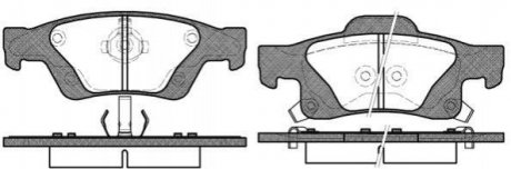 Гальмівні колодки дискові Jeep Grand Cherokee ROADHOUSE 21446.02