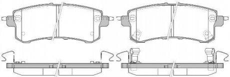 Купить Тормозные колодки дисковые Infiniti QX, Nissan Patrol ROADHOUSE 21447.02 (фото1) подбор по VIN коду, цена 1052 грн.