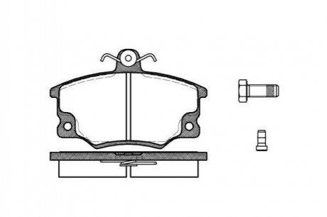 Тормозные колодки дисковые Lancia Delta, Thema ROADHOUSE 2146.14