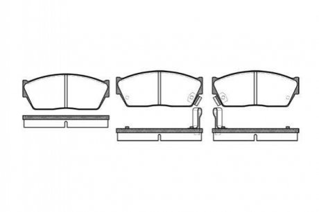 Купити Гальмівні колодки дискові Honda Civic, Accord, Prelude ROADHOUSE 2147.02 (фото1) підбір по VIN коду, ціна 793 грн.